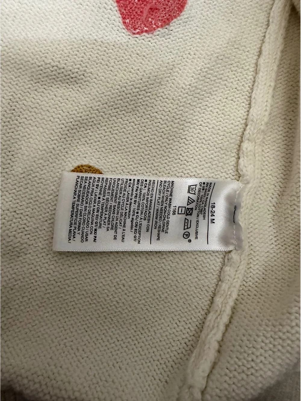 18-24m • Old Navy Heart Cardigan